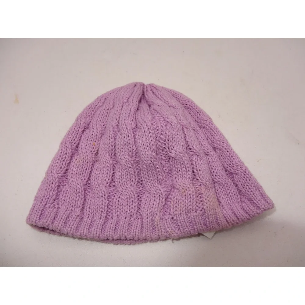 American Girl 2010 Pretty & Plaid Dress Cozy Knit Beret Hat only Lavender Doll
